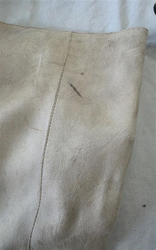 NWOTD Express 6 Knee High Stiletto's Heel Color Block Beige Black Boots 131493