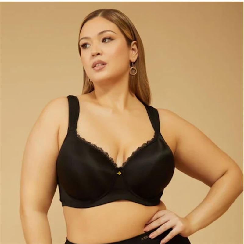 NWT Ashley Stewart 44DDD Butterfly Full Coverage Black 131497