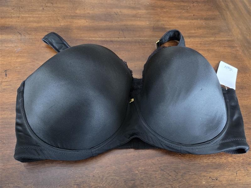 NWT Ashley Stewart 44DDD Butterfly Full Coverage Black 131497