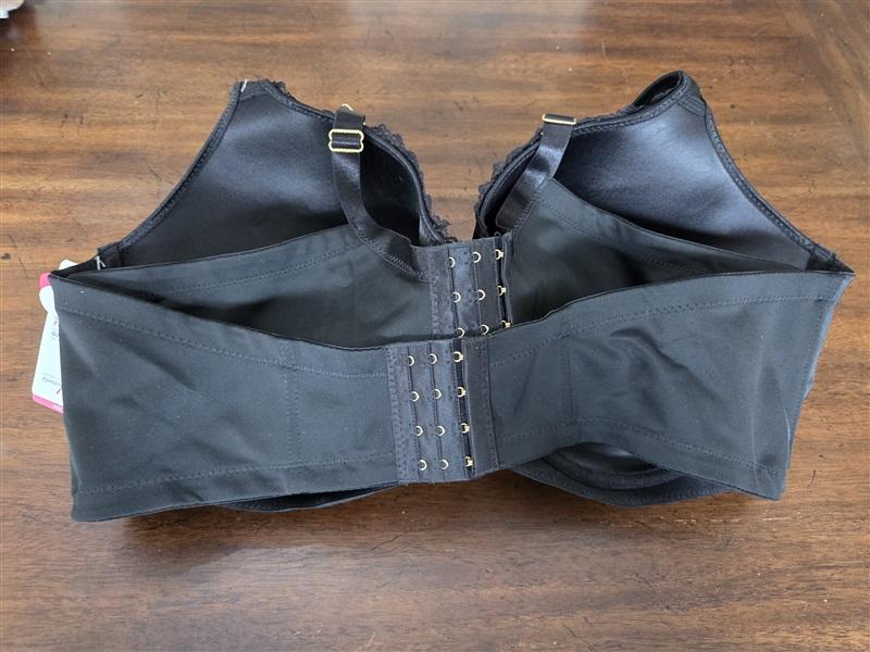 NWT Ashley Stewart 44DDD Butterfly Full Coverage Black 131497