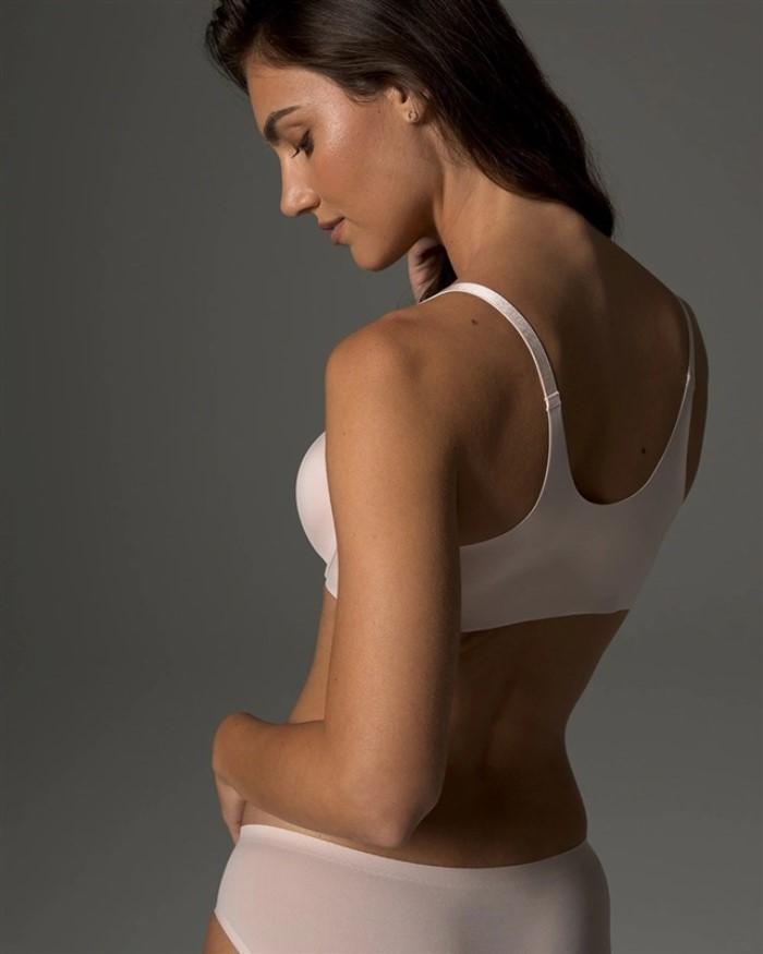 NWT Soma 42C Vanishing 360 Perfect Coverage Front Close Bra LT Beige 131499