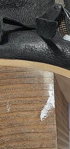 NWOTD Urban Outfitters 9 Stacked Heel Ankle Boots Black 131502