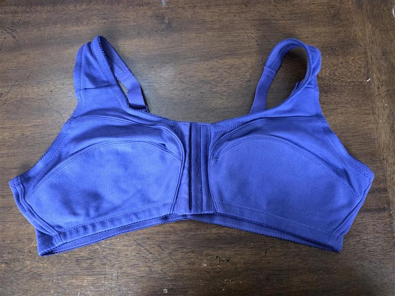 NWOT Comfort Choice 38B Front Closure Cotton Bra Purple 131509