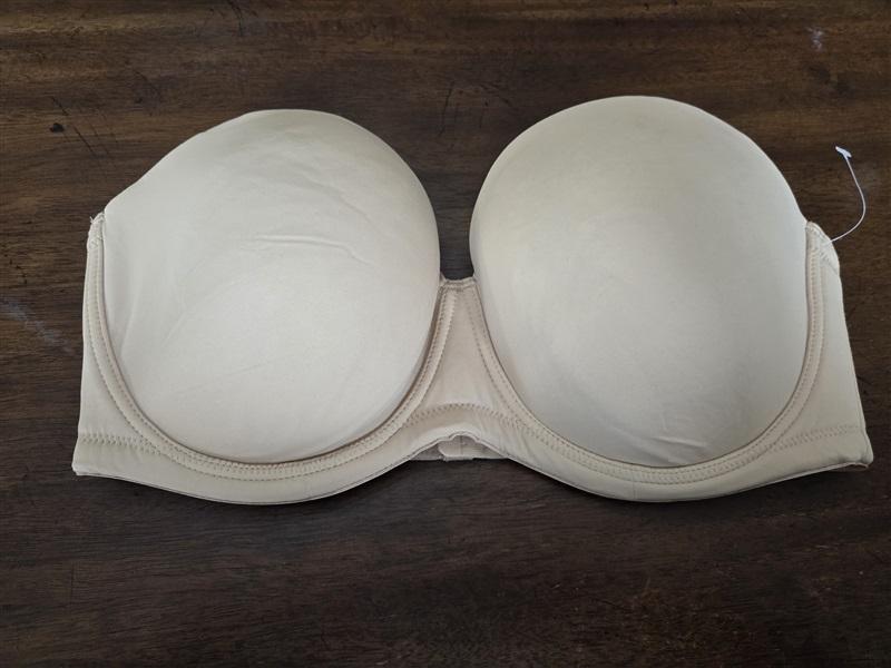 NWOT Comfort Choice 40d Strapless Convertible Bra Beige 131513