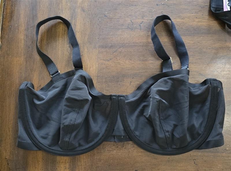 NWOT CUUP 30B The Balconette Mesh Black Sheer Underwire Bra 131520