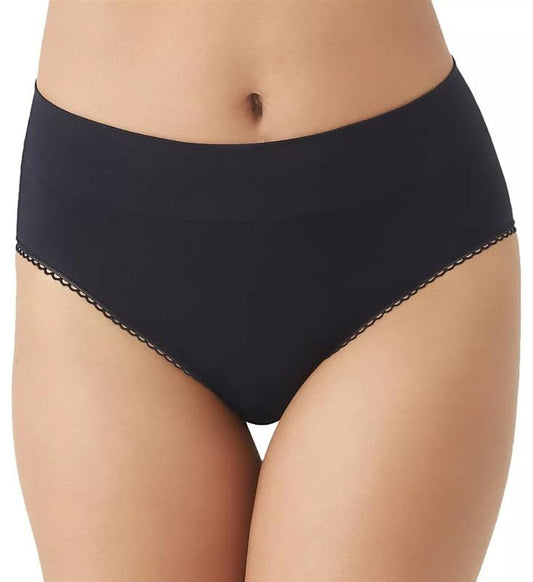 NWT Wacoal XL Feeling Flexible Hi-Cut Brief Panty Black Underwear 131552
