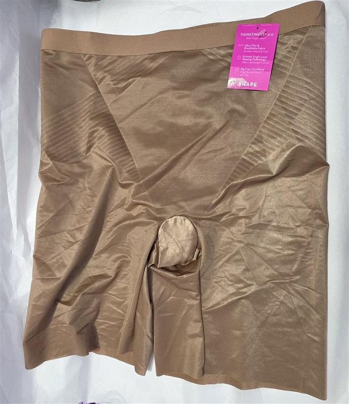 NWT Spanx M Thinstincts 2.0 Mid-thigh Short 10234R Brown 131569