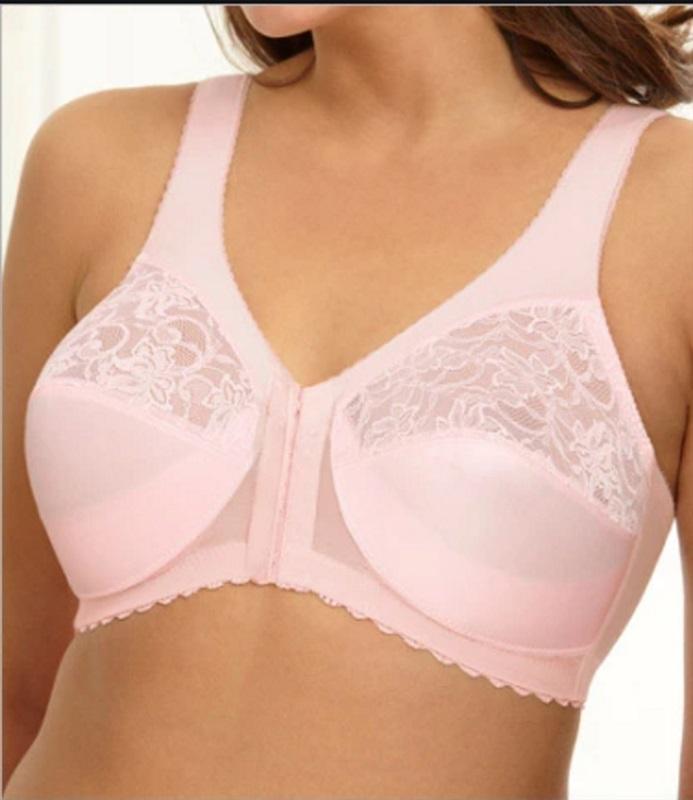 NEW Glamorise 48D MagicLift Front Close Support Bra 1200 Pink 131581