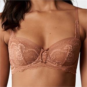 NWT Skarlett Blue 36A Minx Balconette Bra Brown 131589