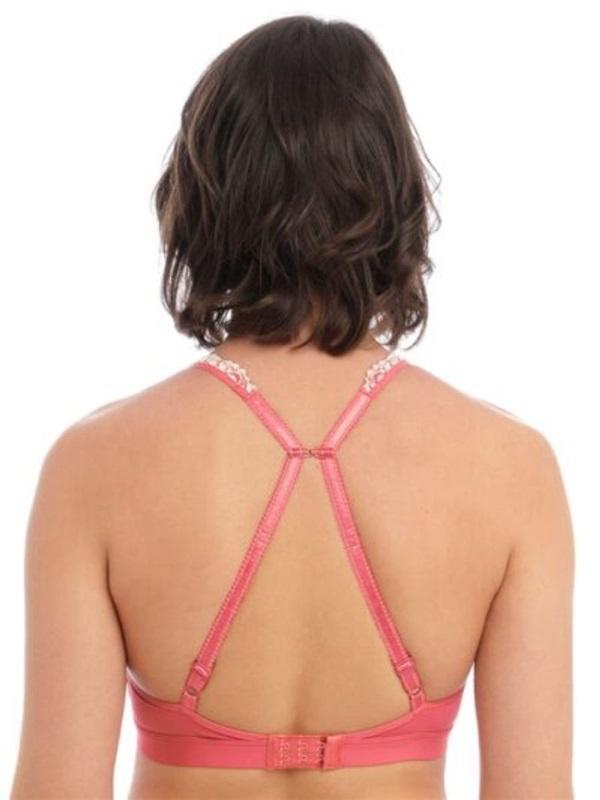 NWOT Wacoal 38 Embrace Lace Soft Cup Non-Wire Bra 852191 Terra Cotta 131609