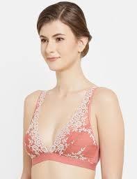 NWOT Wacoal 38 Embrace Lace Soft Cup Non-Wire Bra 852191 Terra Cotta 131609