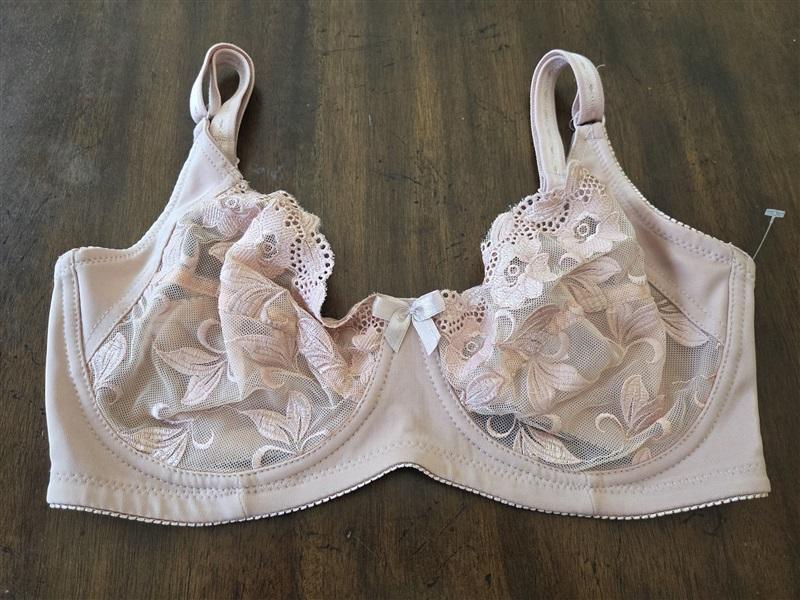 NWOT Carnival 36DD Full Figure Floral Lace Bra 511 Pink 131612