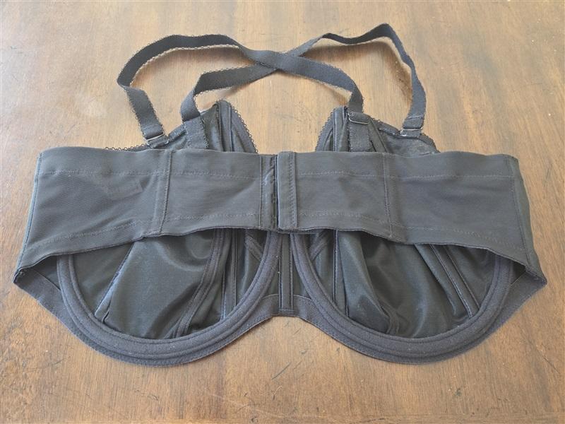 NWT Goddess 42DDD Adelaide Underwire Strapless Bra GD6663 Black 131615