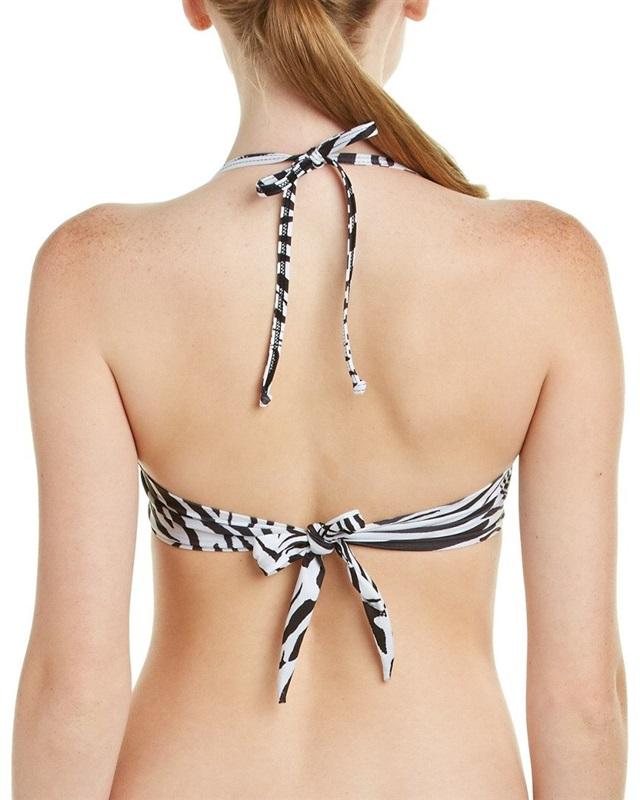 NWT Pilyq S Utopia African Rays Beaded Bandeau Bikini Swim Top 131664