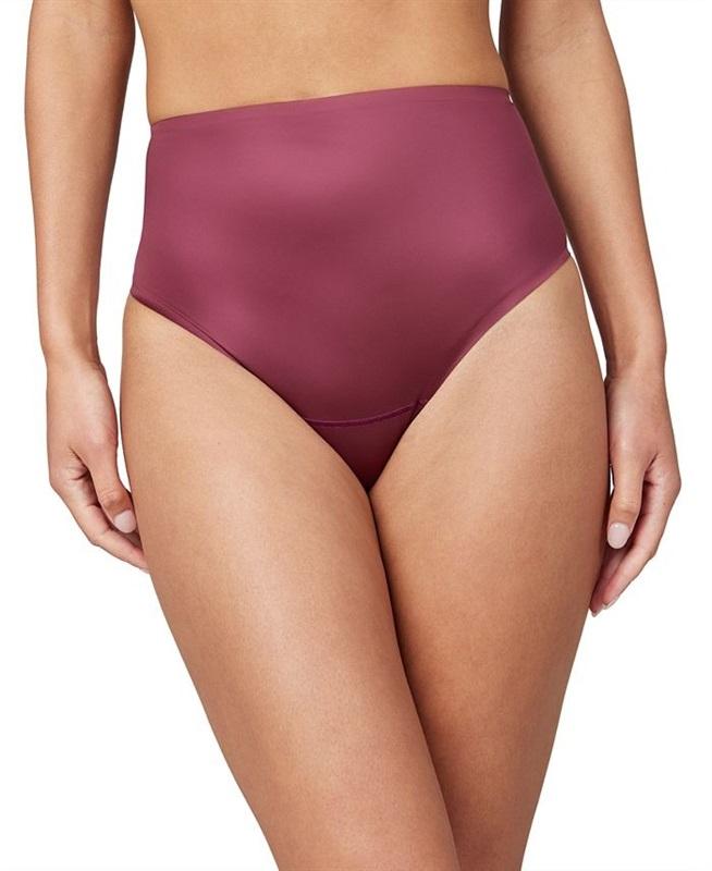 NWT SPANX 1X Shaping Satin Thong Target Shaping Burgundy 131685