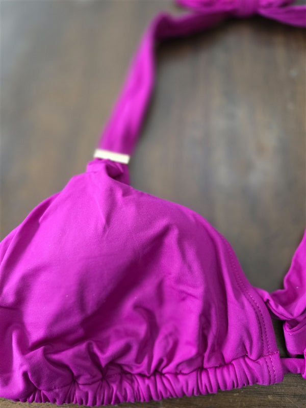 NWT La Blanca 36DD Island Goddess Bikini Top LB7AA08X Pink Magenta 131697