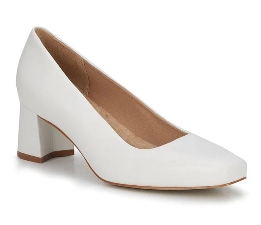 NWOTD Walking Cradles Meredith White Leather Pump 131713