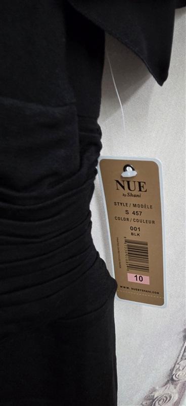 NWT Nue by Shani 8 Victorian Flutter Sleeve Cocktail Dress S457 Black 131724