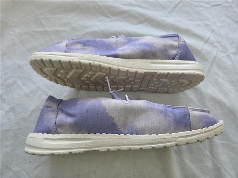 NWOT True Craft 7.5 Diamond Slip On Loafer Sneakers Purple 131731