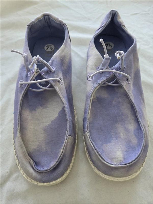 NWOT True Craft 7.5 Diamond Slip On Loafer Sneakers Purple 131731