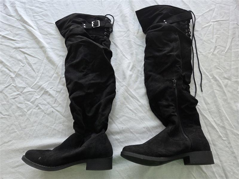 NWOTD JUST FAB 7 Jaxon Over-The-Knee Boot Black 131732