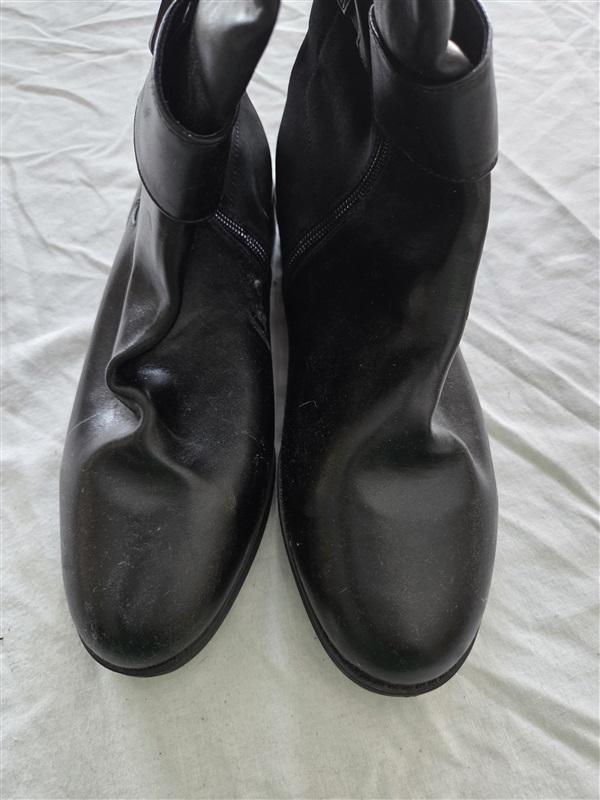 NWOT Lane Bryant 10 Wide Calf Knee Buckle Riding Boots Black 131737