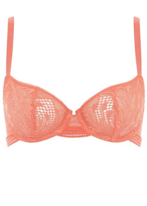 NWOTD Passionata Chantelle 34DDD Thelma Demi Bra 43H1 Orange 131757