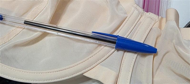 NWOTD CUUP 30E The Balconette Mesh Ivory Sheer Underwire Bra 131790