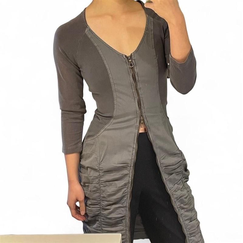 NWT XCVI Wearables S Galena jacket dress in zinc pigment. Charcoal 131807