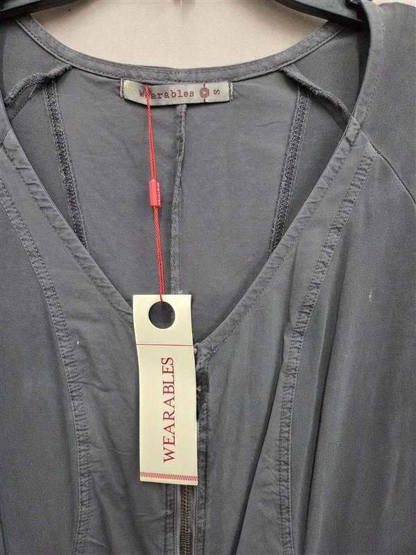 NWT XCVI Wearables S Galena jacket dress in zinc pigment. Charcoal 131807