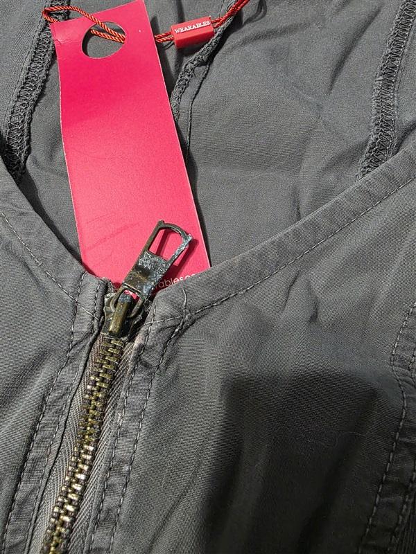 NWT XCVI Wearables S Galena jacket dress in zinc pigment. Charcoal 131807