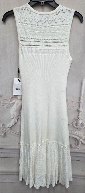 NWT Bailey 44 S Evaline Dress White Eyelet A-Line Lace Sweater Knit 131809