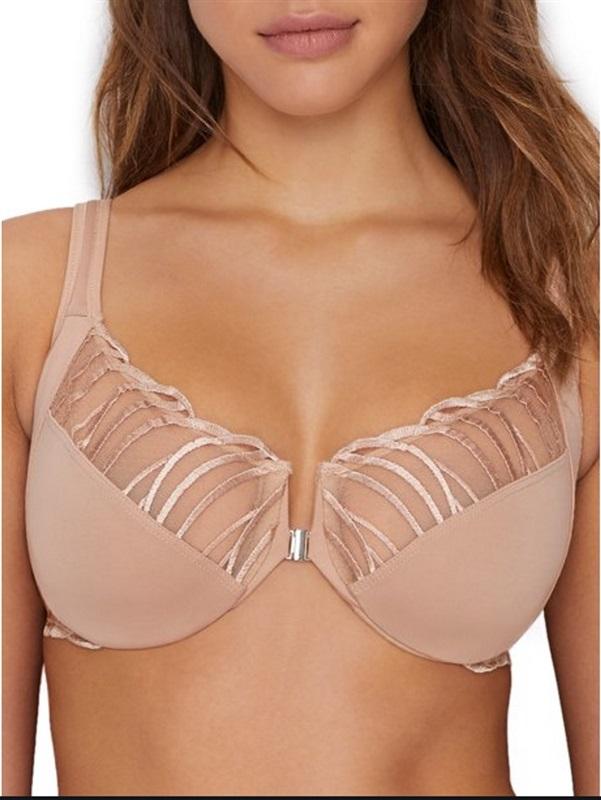NEW Paramour by Felina Angie Front Close 42DD 115071 Minimizer Bra Taupe 131816