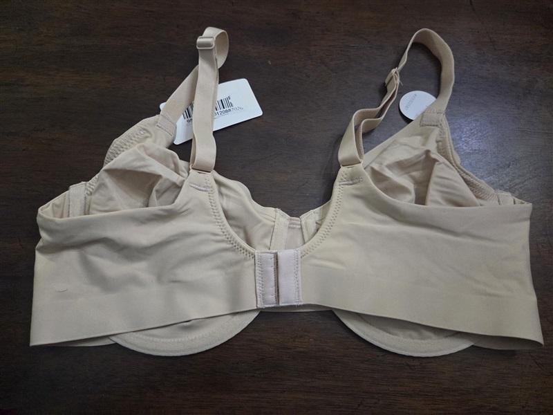 NWT Wacoal 36D Back At Ease Underwire 855308 Beige Bra 131817