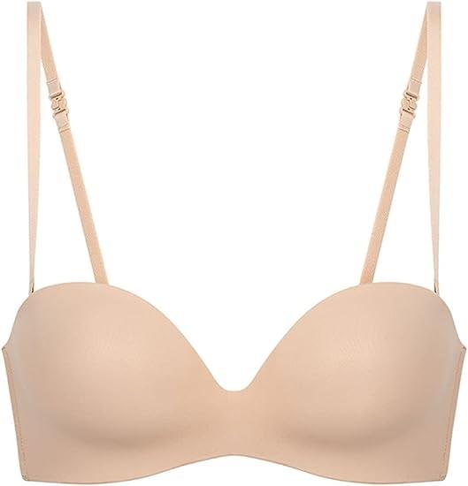 NWOT Simone Perele 34F Essential Strapless Plunge Bra 13V303 Beige 131824