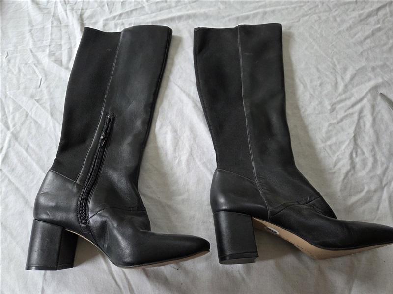 NWOT Enzo Angiolini 6 Phaenna Leather Tall Boots Black 131842