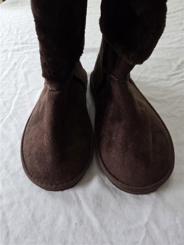 NWOT Bucco 10 Brown Faux Fur & Suede Boots 131845