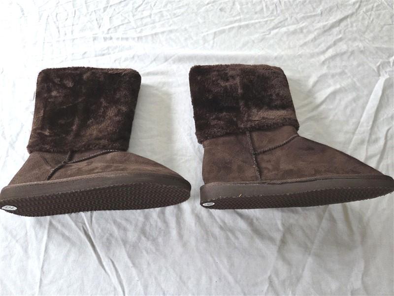 NWOT Bucco 10 Brown Faux Fur & Suede Boots 131845