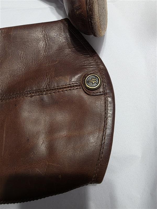 PO Frye 6 Melissa Button Equestrian Brown Leather Boots 131851