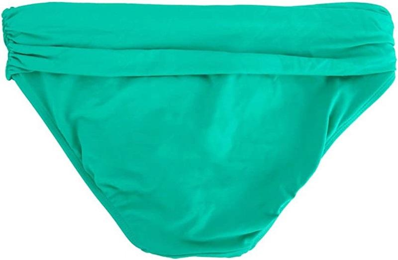 NWTD Ralph Lauren 6 Solid Emerald Green Banded Hipster Bikini Swim Bottom 131855