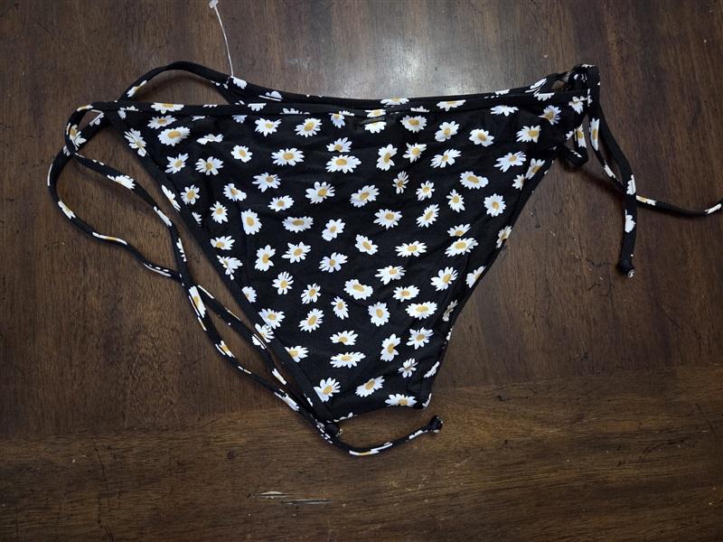NWOT Volcom XL Daisy Side Tie Ruched Bikini Swim Bottom 131857