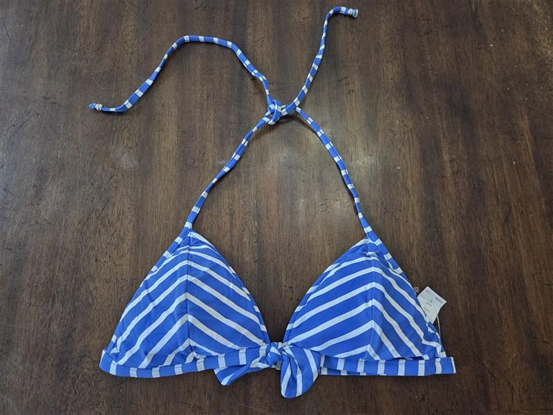 NWT Ralph Lauren Sample Striped S Triangle Halter Bikini Swim Top 131872