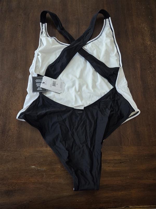 NWT Volcom XL Fresh Ink BlacK White 1Pc Plus Maillot Swimsuit 131873