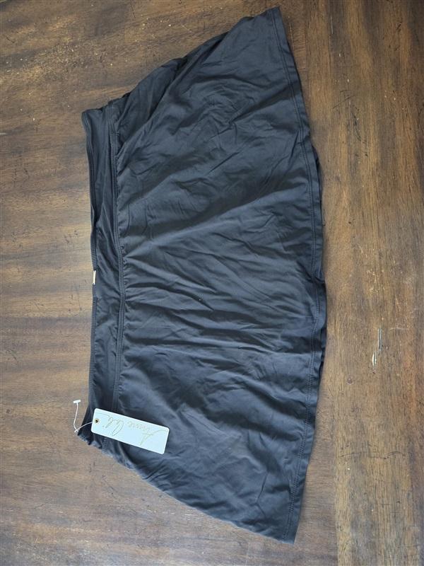 NWT Anne Cole SZ 18W Solid Black Skirted Bikini Swim Bottoms 131877