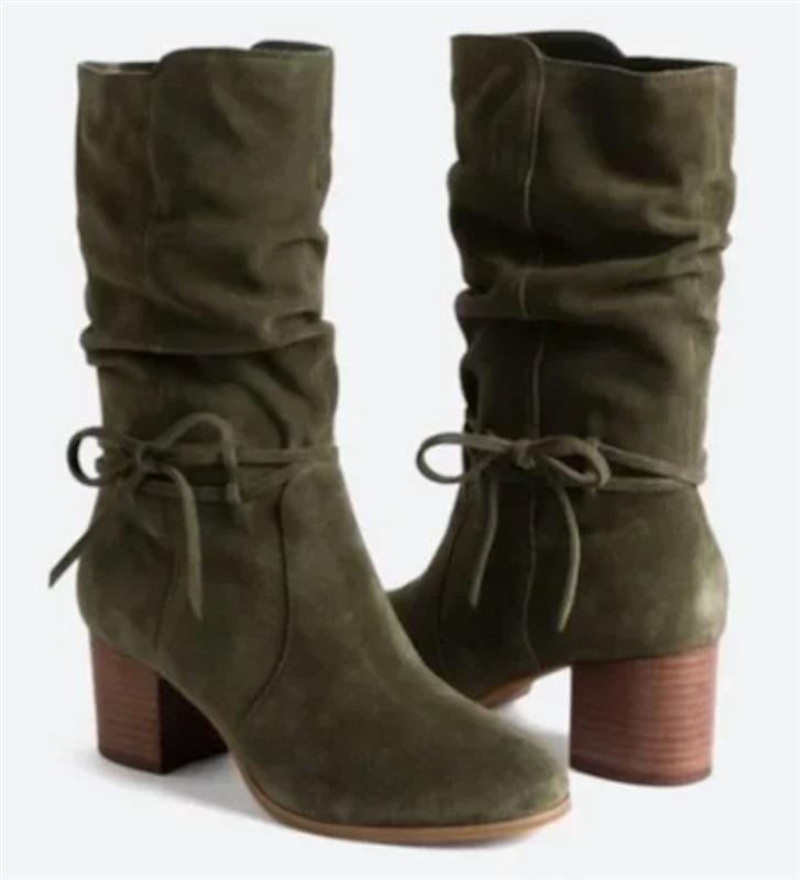 NWOT Violet & Red 7.5 Janine Gray Tall Shaft Sued Boots 131893