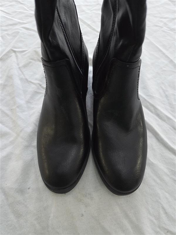 NWOT Royū 5 Stacy Stacked Heel Riding Boots Black 131894