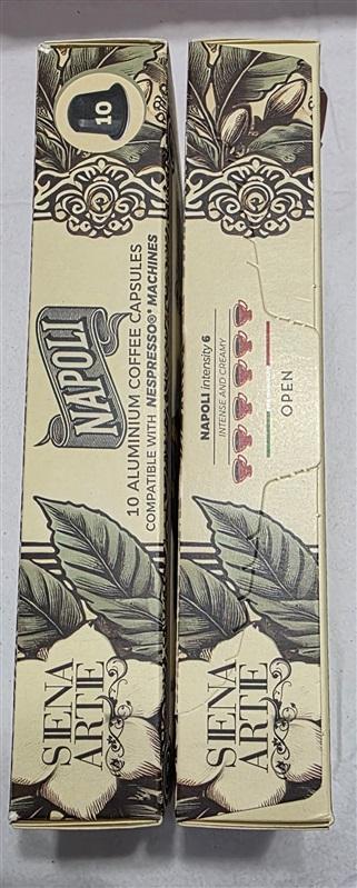 NWT 20 Siena Artie Napoli Nespresso Capsules Italian Roasted Coffee 131897