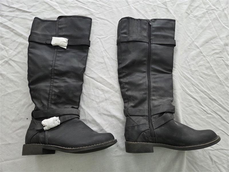 NWOT Just Fab 6.5 Ride Around Black Buckle Riding Boots 131902