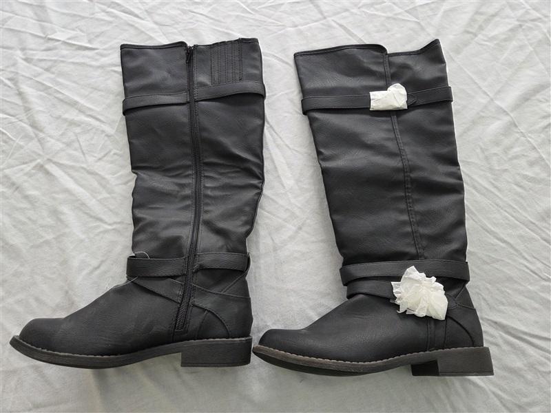 NWOT Just Fab 6.5 Ride Around Black Buckle Riding Boots 131902