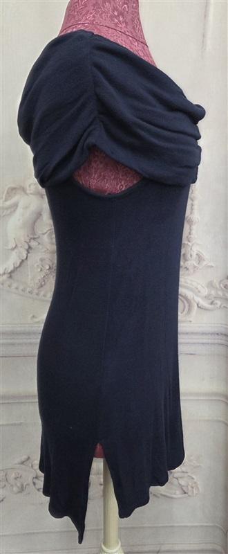 NWOT Matty M Off Shoulder Navy Blue Tunic Sleeveless Top 131904